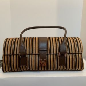 Lambertson Truex Italian Leather & Pony Hair Bag